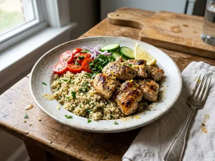 Lemon Herb Chicken & Quinoa Bowls