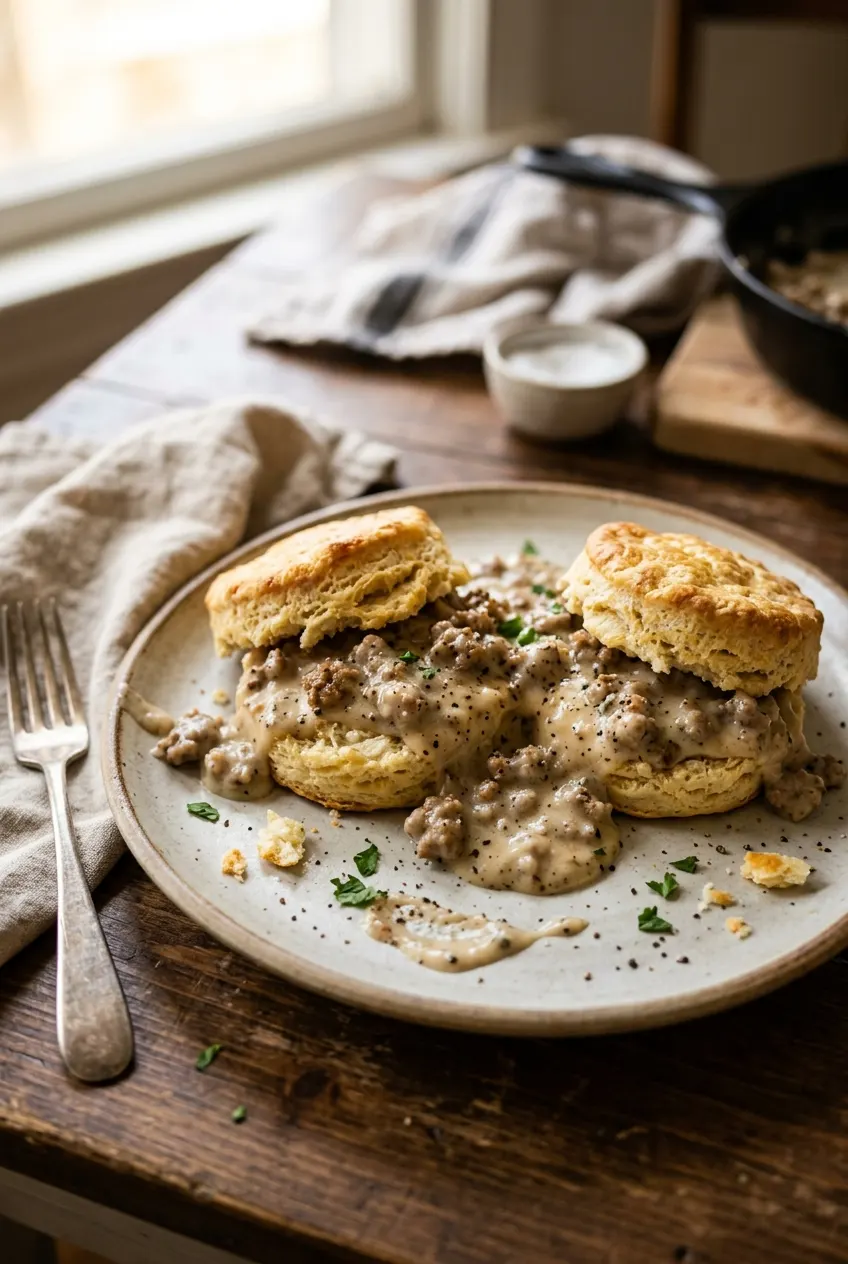 Classic Biscuits and Gravy