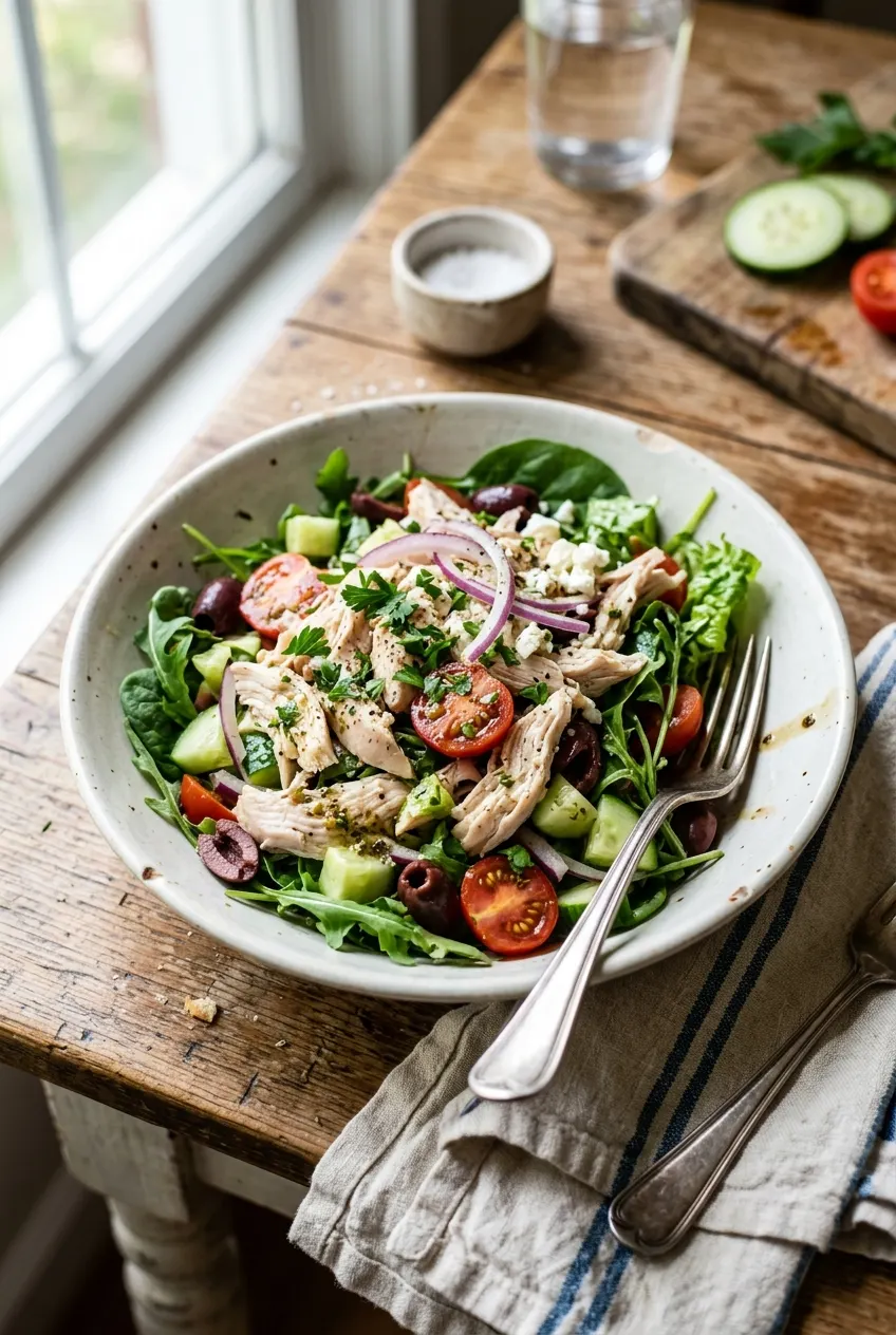 Classic Mediterranean Chicken Salad