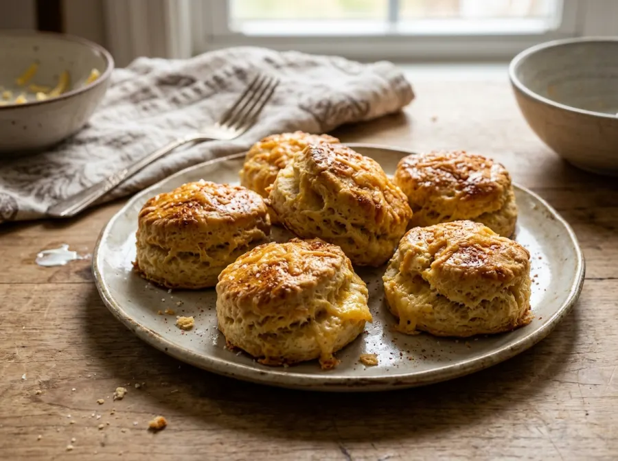 Sajtos Pogácsa (Ungarische Käsescones)